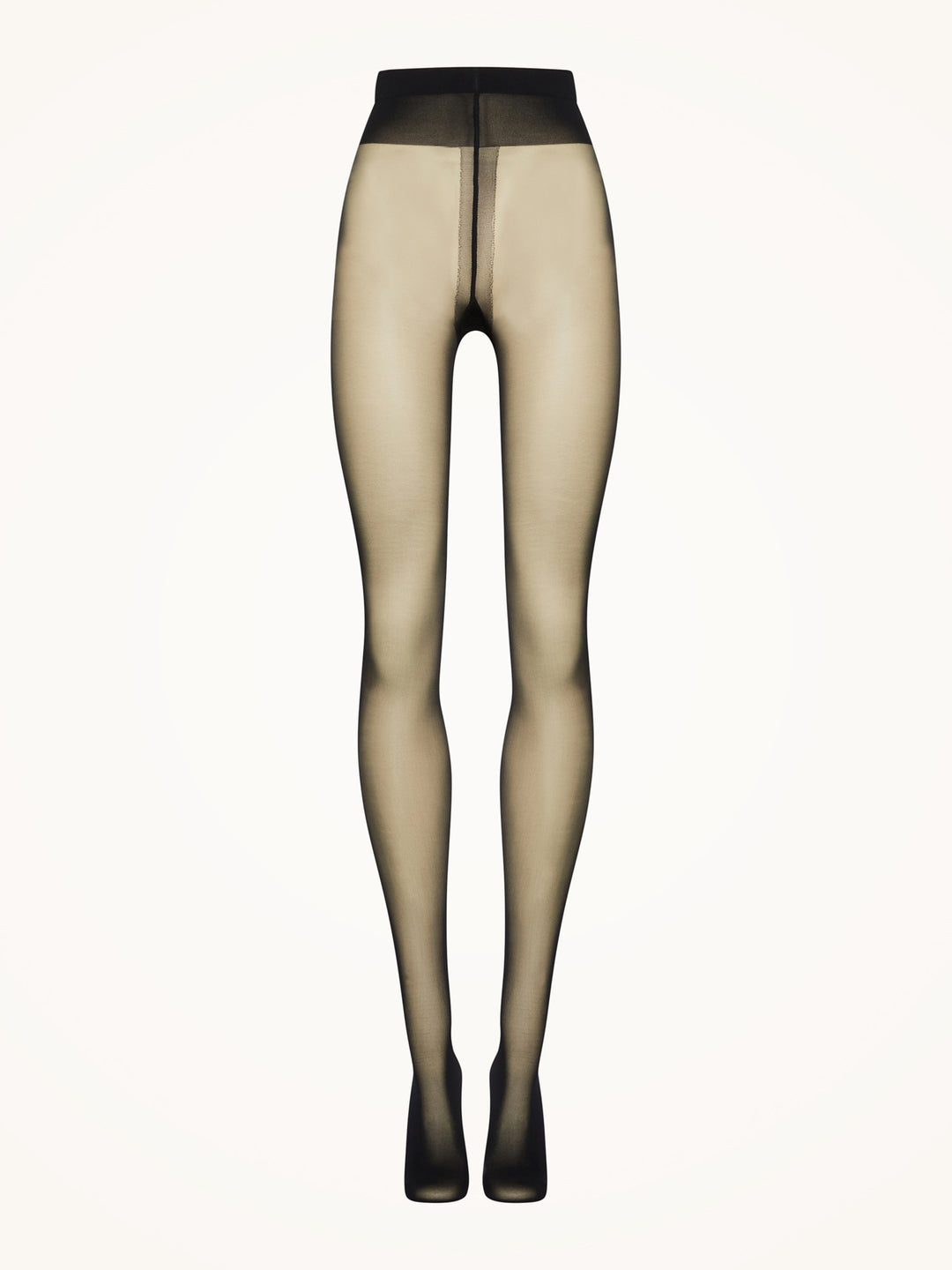 Wolford Individual 10 denier Back Seam strømpebukser med søm bagpå.