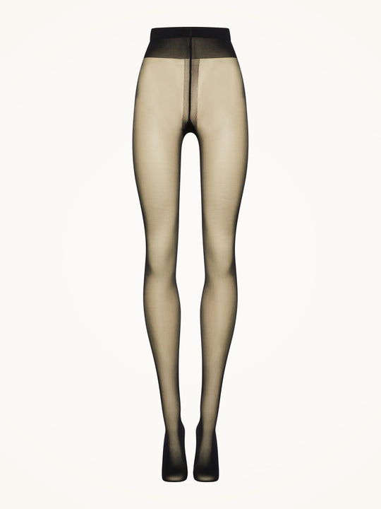 Wolford Individual 10 denier Back Seam strømpebukser med søm bagpå.