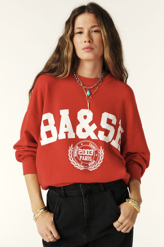 ba&sh | Sweatshirt | Benjamin, rouge