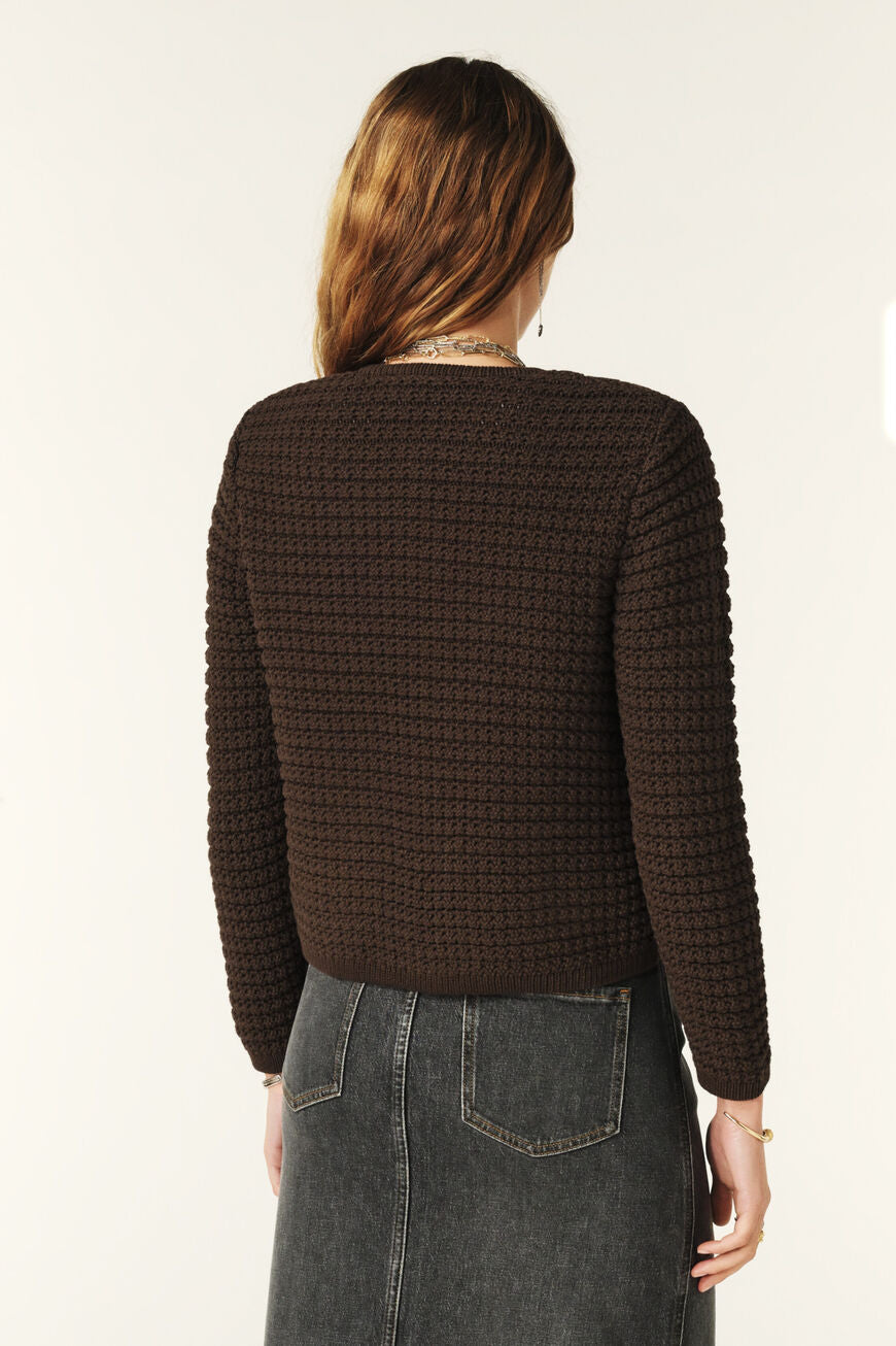 ba&sh | Cardigan | Gaspard, chocolat