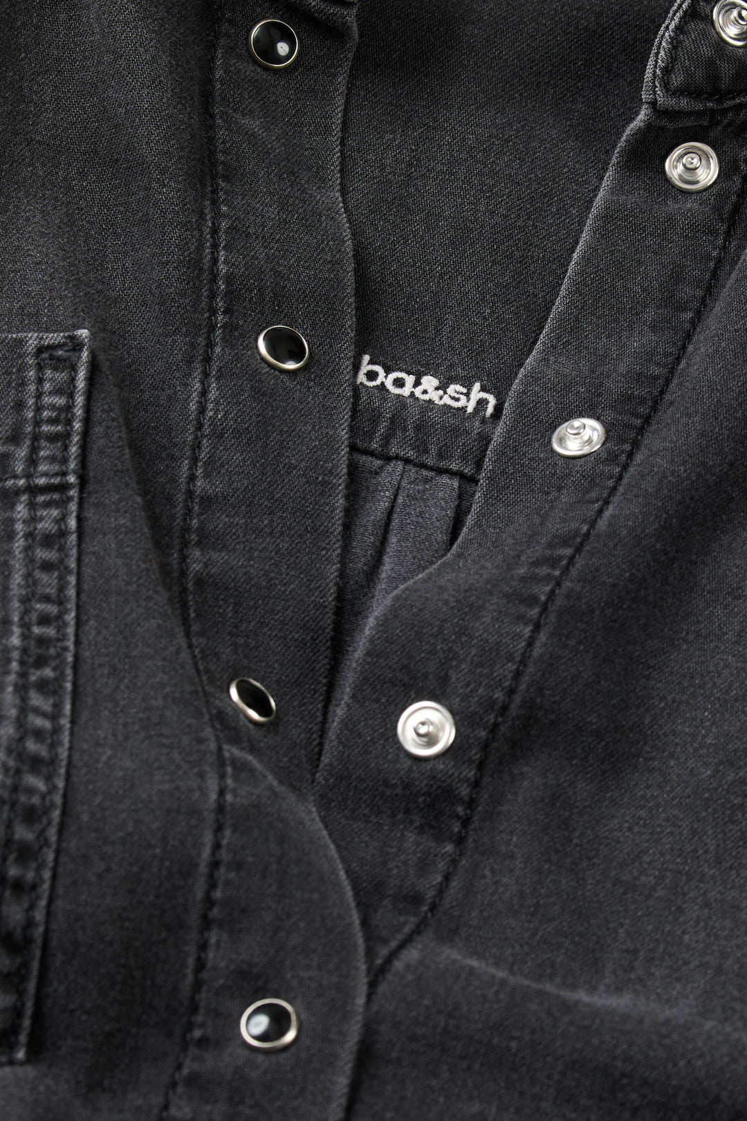 ba&sh | Skjorte | Maxa Shirt, blackstone