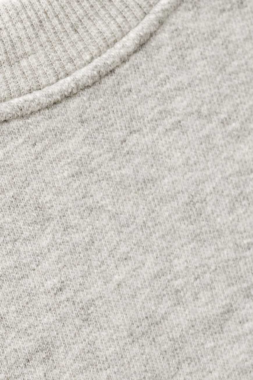 Benjamin sweatshirt i GRISCHINE med løs pasform, kort længde og college-inspireret logo. Lavet i økologisk bomuld med stræk. 