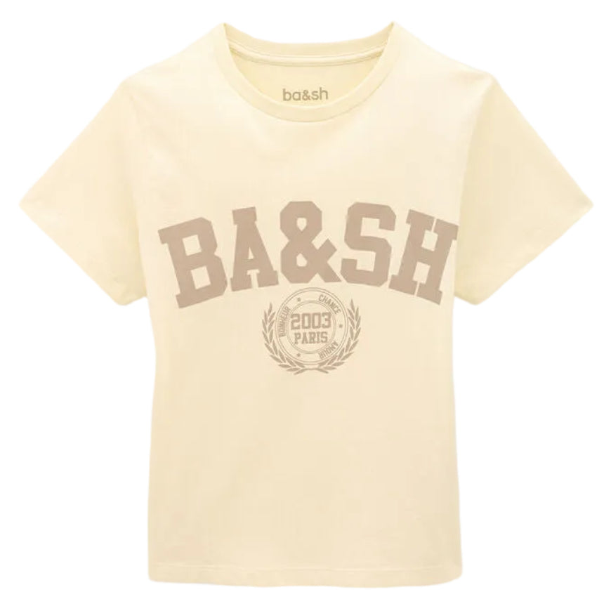 ba&sh Ioni T-shirt i ecru fremstillet i 100% økologisk bomuld.