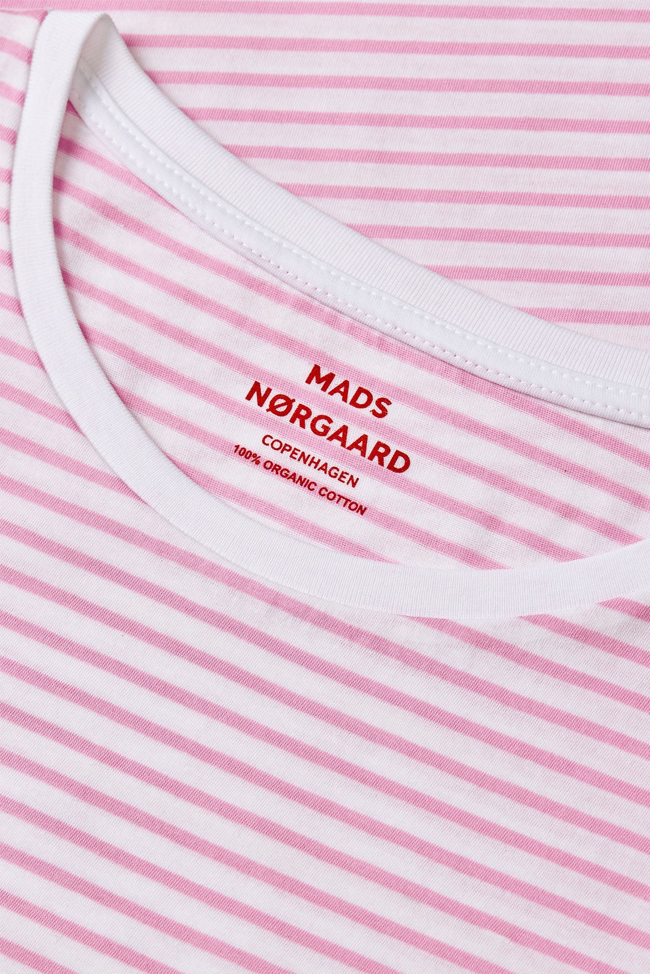 売れ筋商品|||マッズ ノーガード Tシャツ レディース トップス STRIPE TEASY TEE - Print T-shirt - blushing bride/briliant white Mads Nørgaard STRIPE TEASY TEE - T-Shirt print - blushing