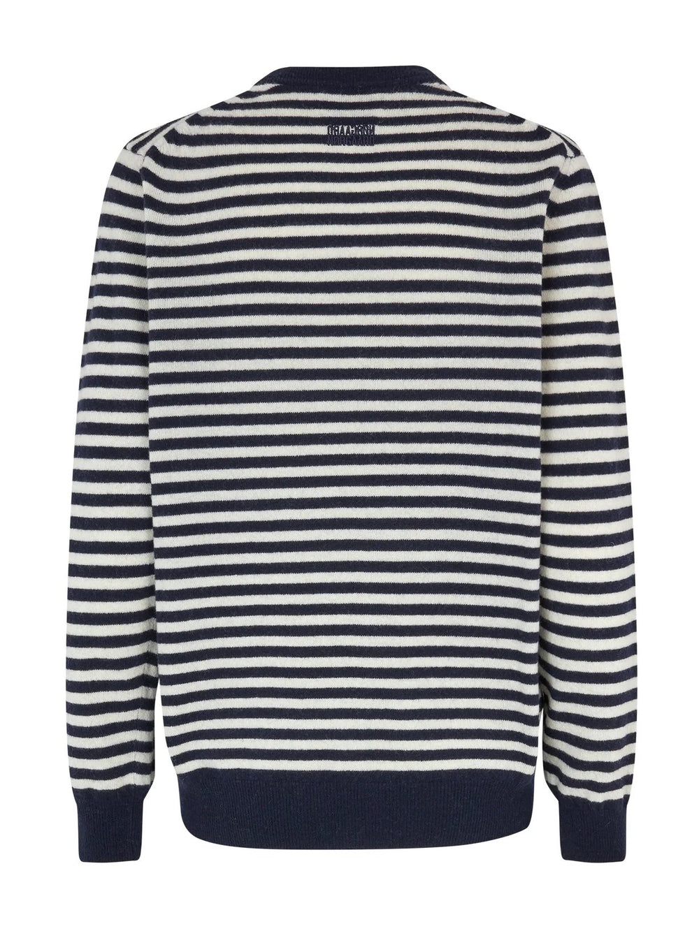 Mads Nørgaard | Sweater | Stripe Kasey, deep well/winter white