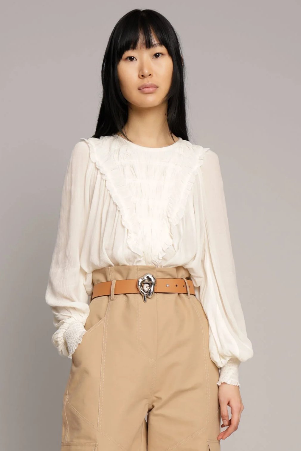 Bluse | MUNTHE Explain Top, ivory