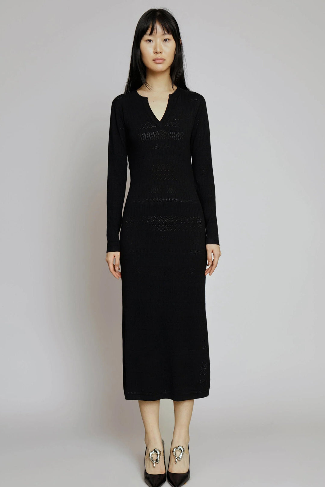 Kjole | MUNTHE Eallen Knit, black