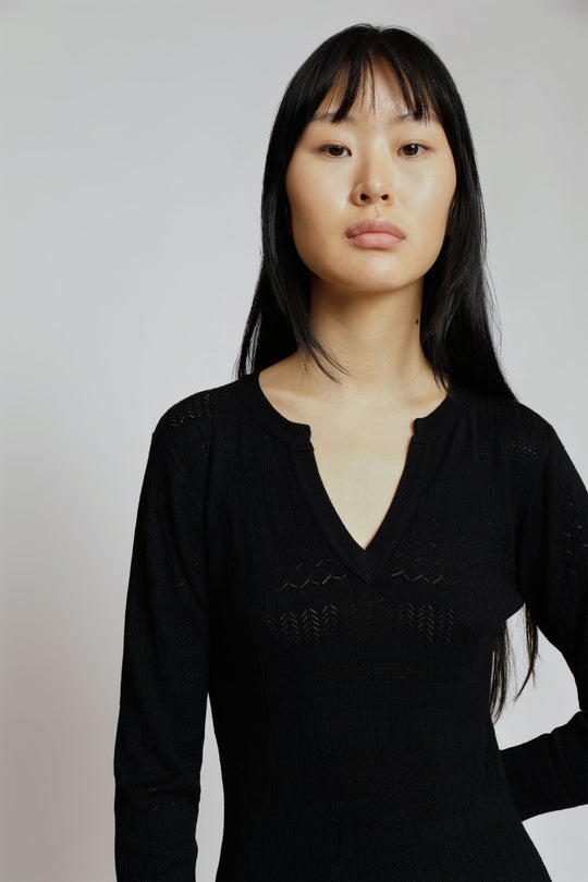 Kjole | MUNTHE Eallen Knit, black