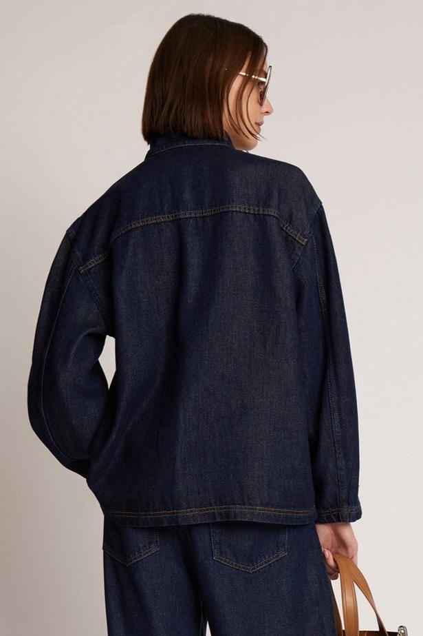 Munthe | Denim Skjorte | Tuxa  top, indigo