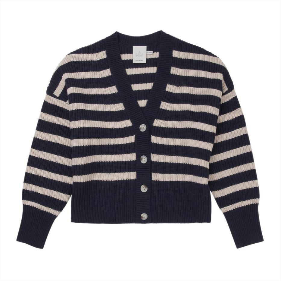 SHOP Cardigan | Munthe Tupper knit, navy