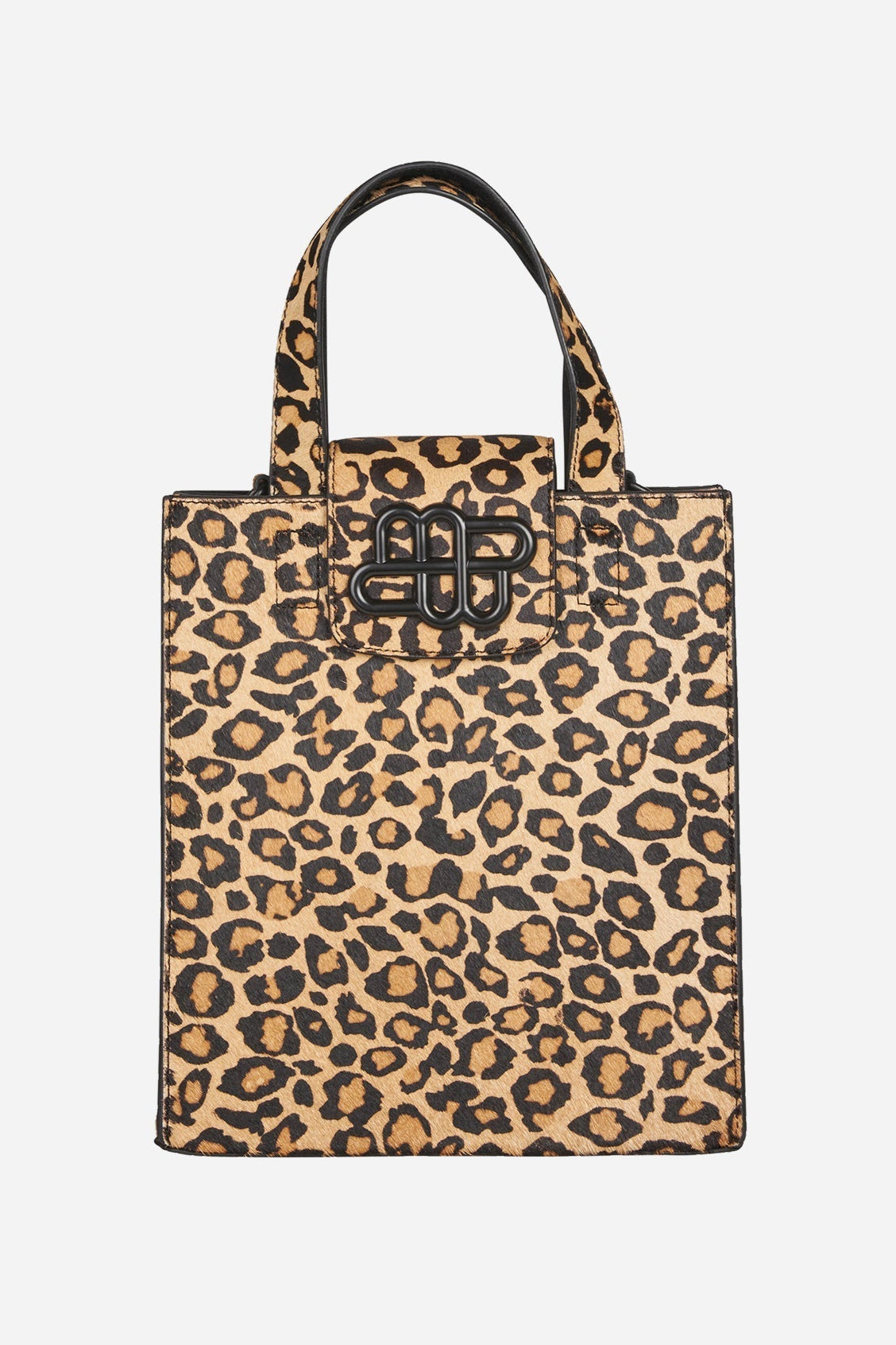 Munthe Pazzie Bag – eksklusiv leopardtaske i 100 % kolæder med MUNTHE emblem og aftagelig strop. Hver taske er unik.
