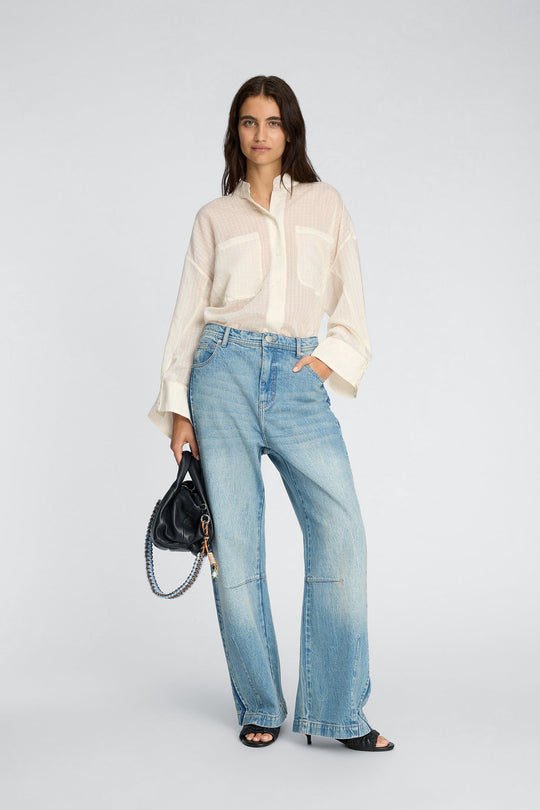 Munthe Fortunato bluse i creme – alternativ visning 2