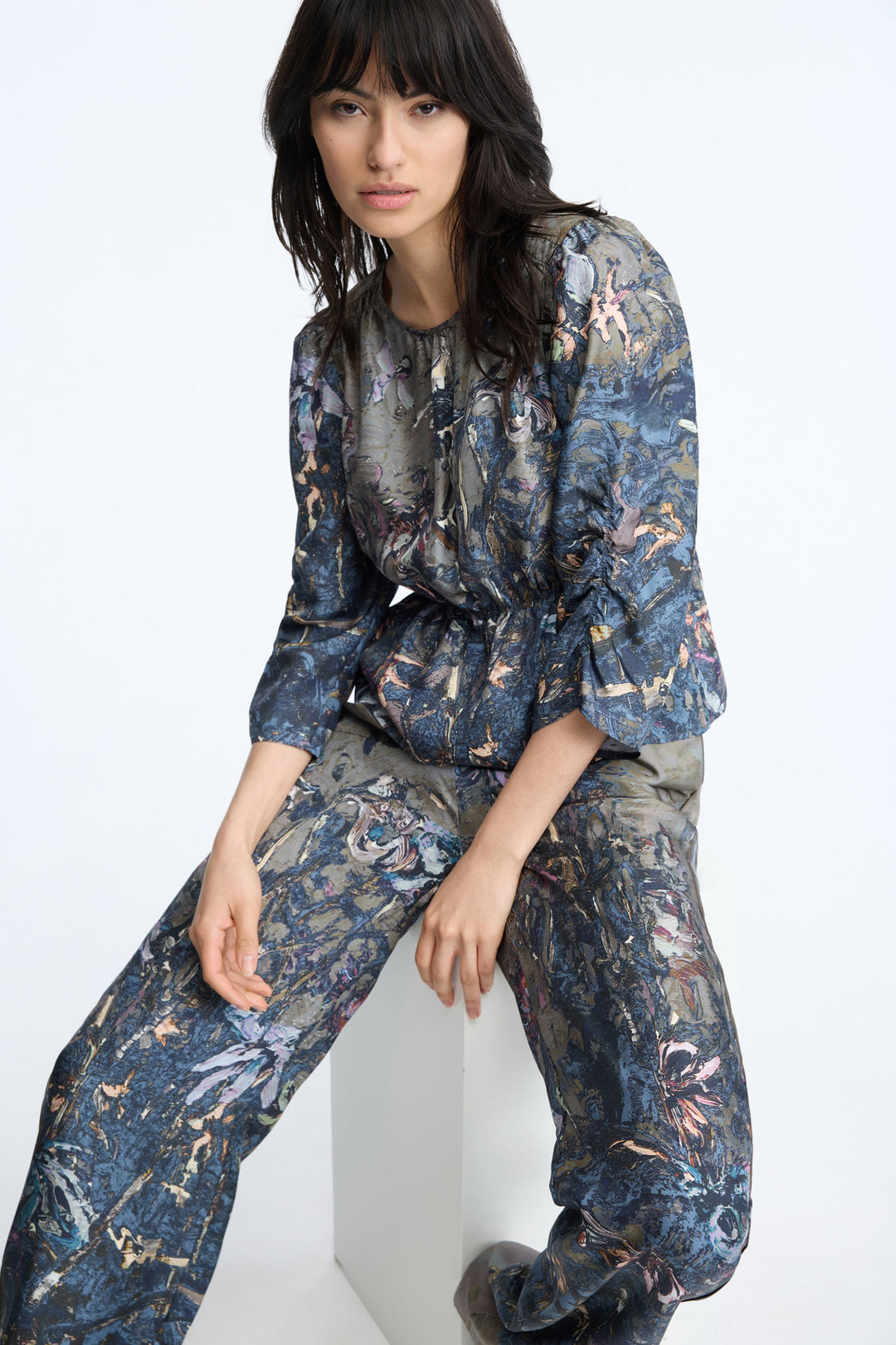 Munthe Virago bluse i print natur – alternativ visning 5