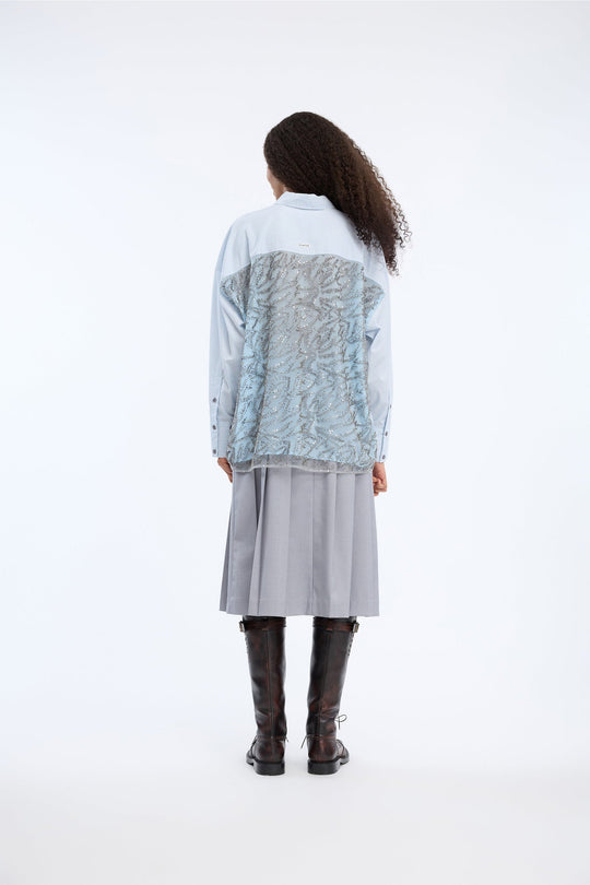Munthe Vontario bluse i stripe blue – alternativ visning 5