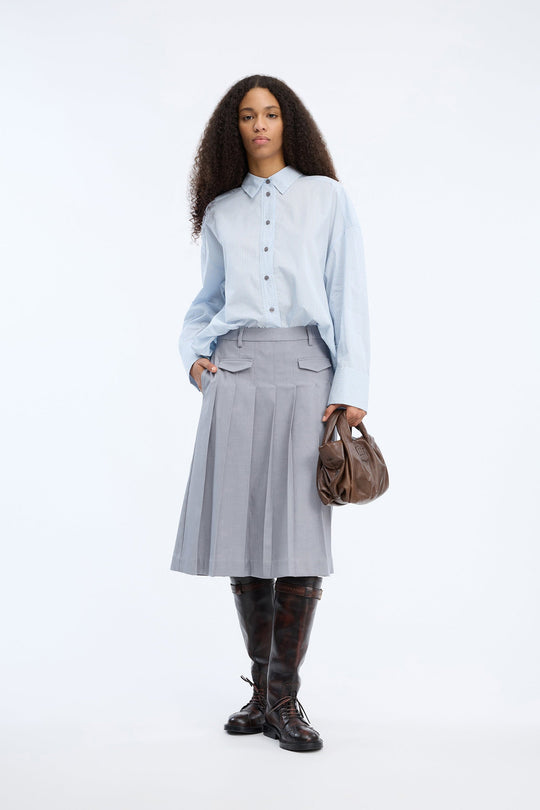 Munthe Vontario bluse i stripe blue