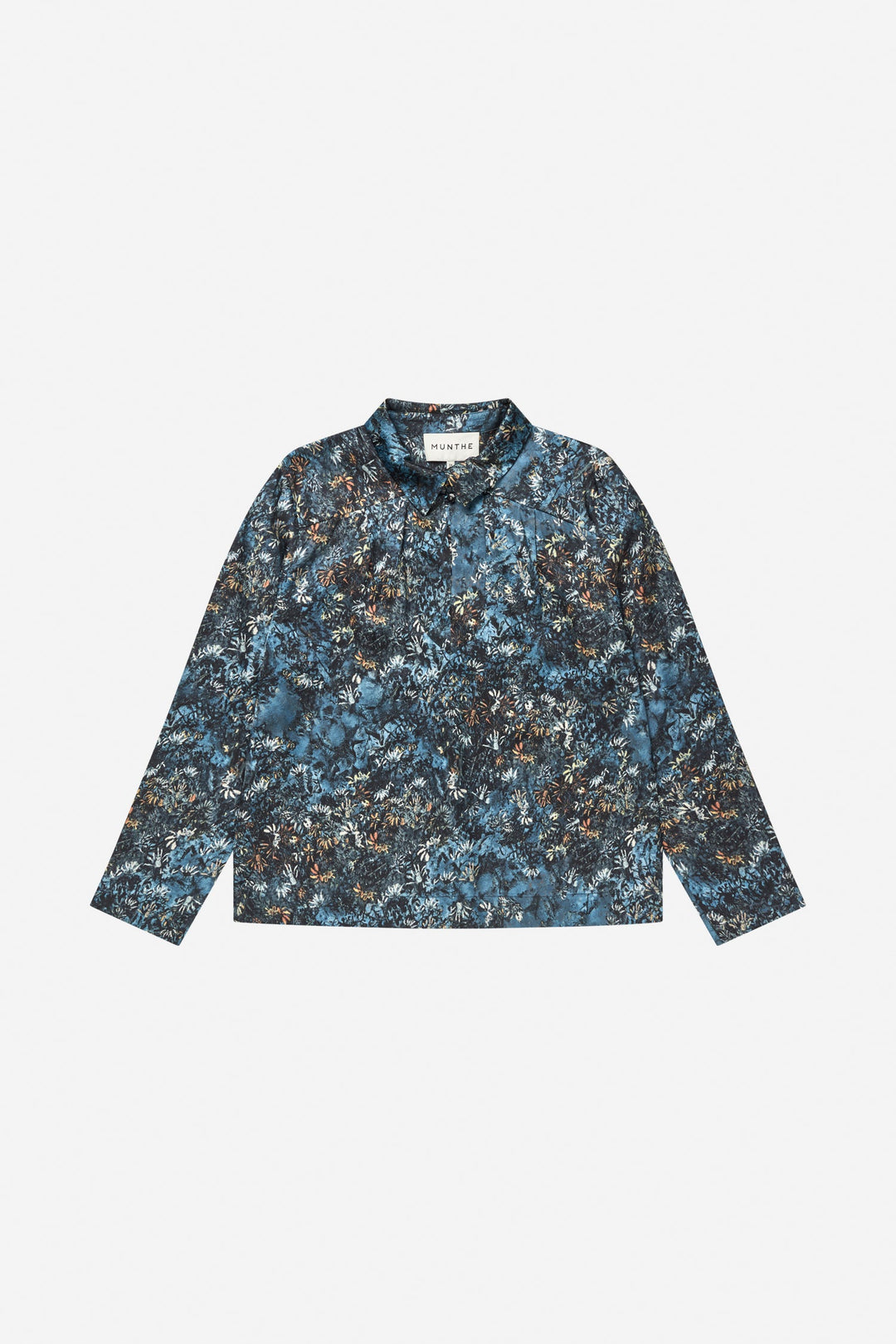 Munthe Vignette bluse i print blue – alternativ visning 5