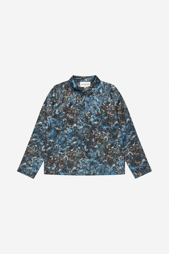 Munthe Vignette bluse i print blue – alternativ visning 5