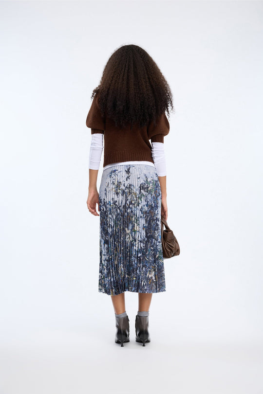 Munthe Charming nederdel i print grey