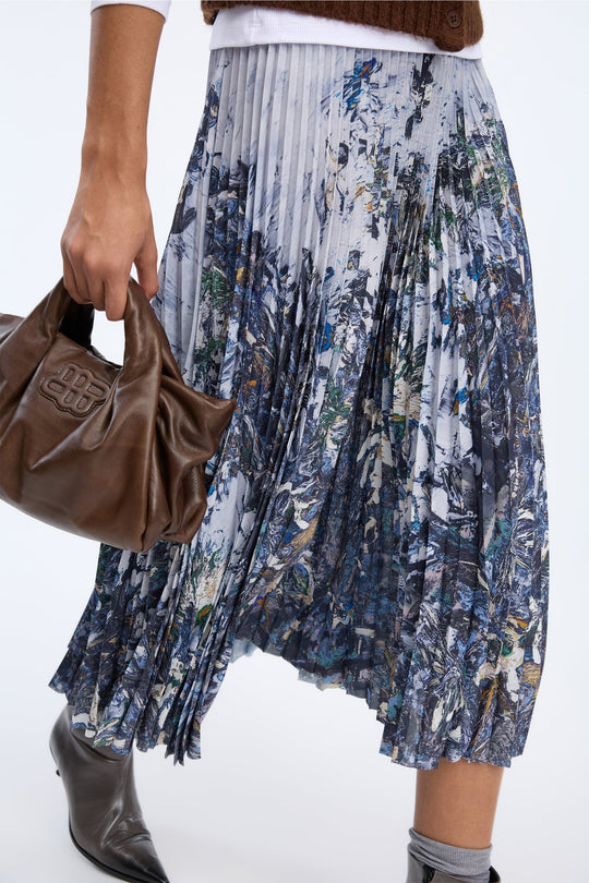 Munthe Charming nederdel i print grey – alternativ visning 2
