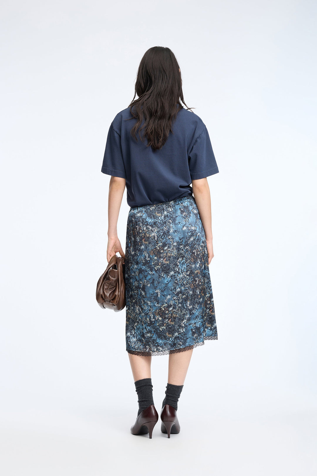 Munthe | Nederdel | Vaia, print blue