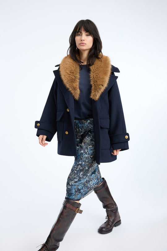 Munthe | Nederdel | Vaia, print blue