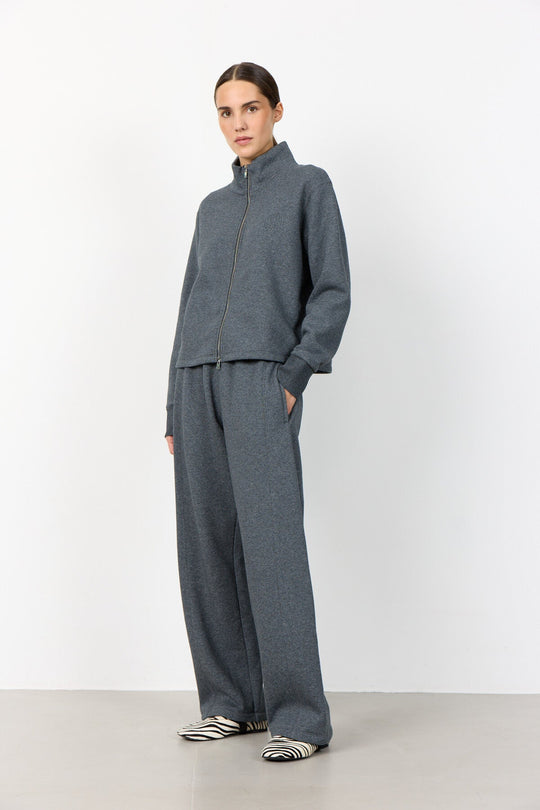 Leveté Room Nuka 15 bukser i dark grey – sweatpants med elastisk talje og lige ben.