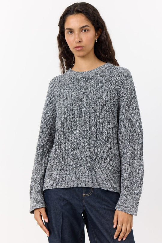 Leveté Room LR-Ibbi 2 Pullover i sort - Varm sweater i økologisk bomuld