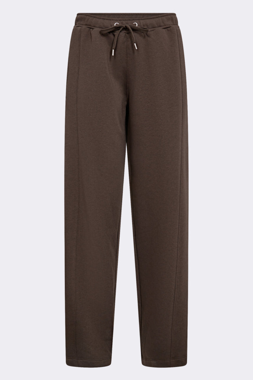 Leveté Room LR-NUKA 15 sweatpants i coffee med elastisk linning og lige ben.