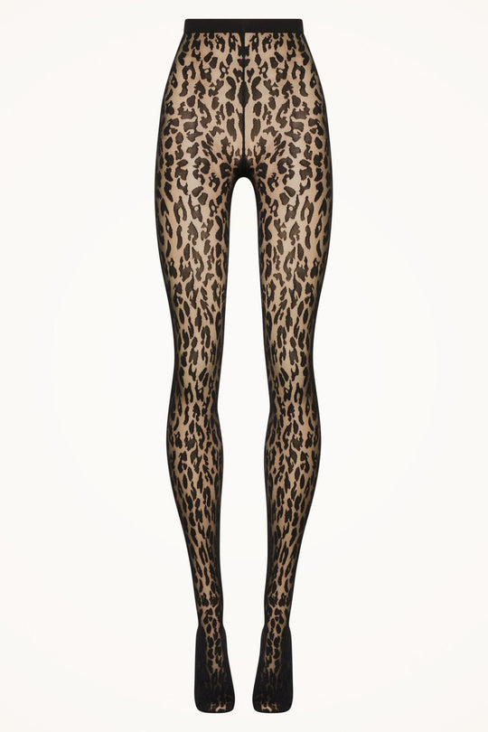 Wolford Leo Tights i black/black – detalje af pasform