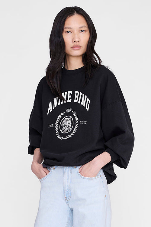 Anine Bing | Sweatshirt | Miles Collegiate, vintage black