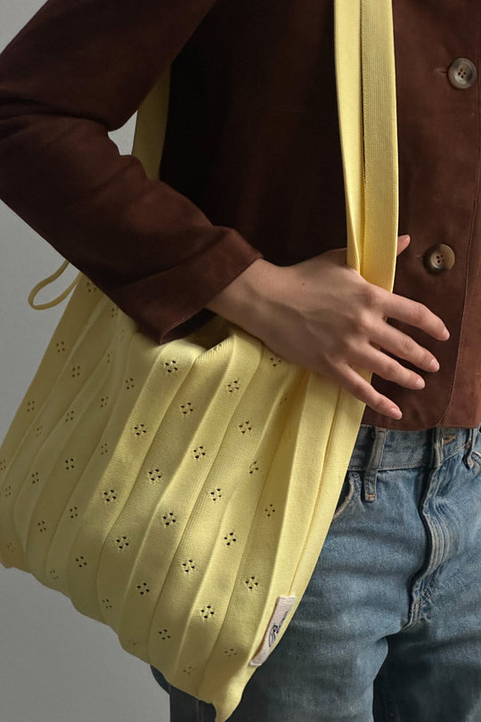 Pico Fleur Bag i butter yellow – produktbillede forfra