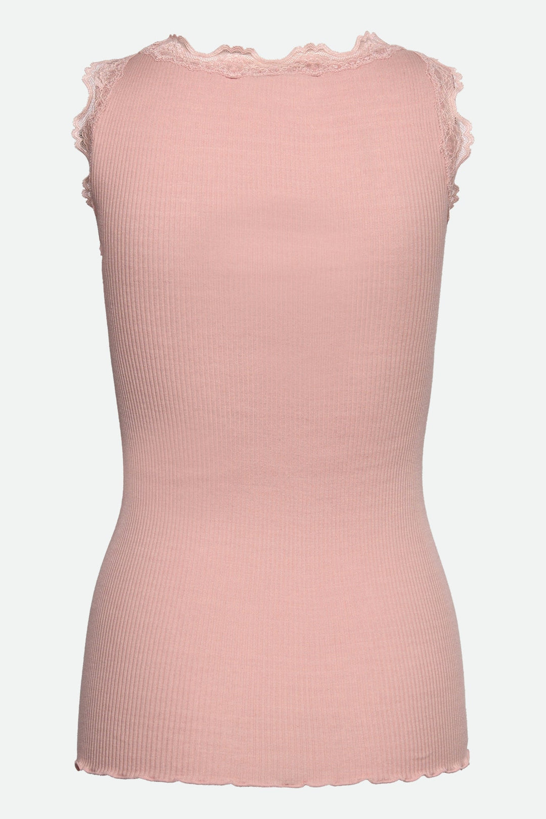 Rosemunde Babette silketop i rose smoke – bagfra