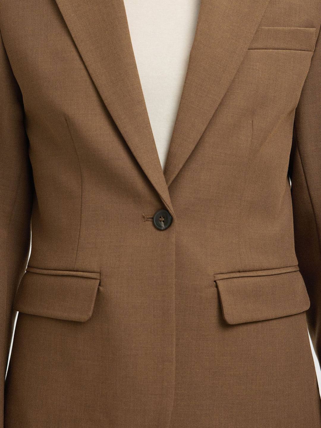 Selected Femme Signe blazer i toffee 