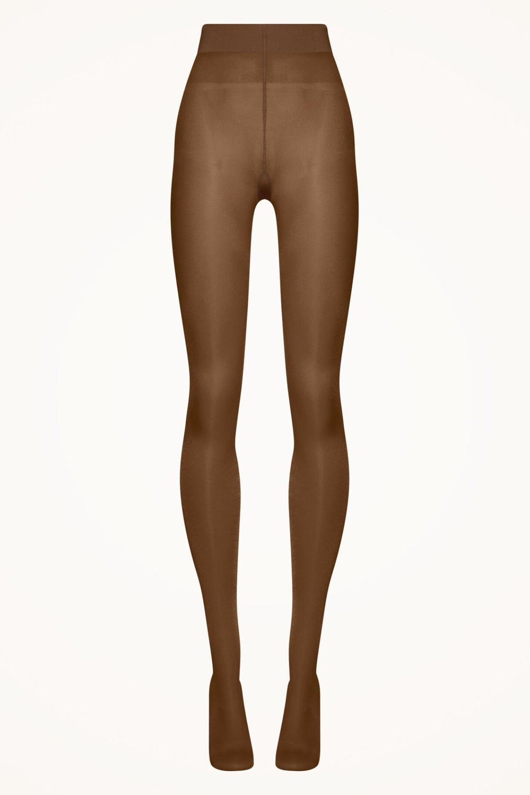 Wolford Satin Touch 20 strømpebukser i cacao – detalje af pasform