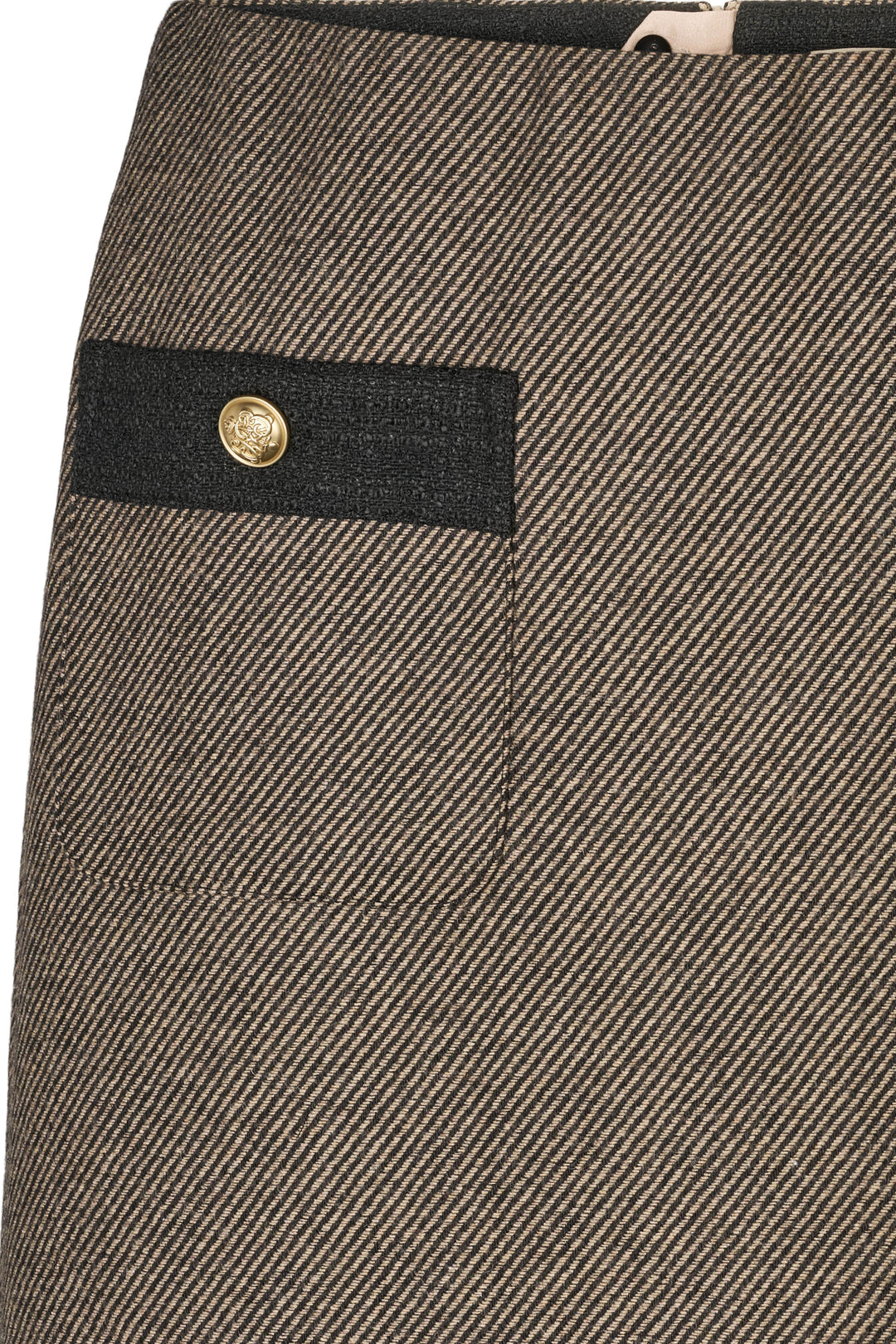 PBO Marmonti nederdel i black beige