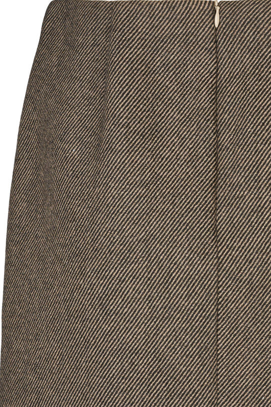 PBO Marmonti nederdel i black beige