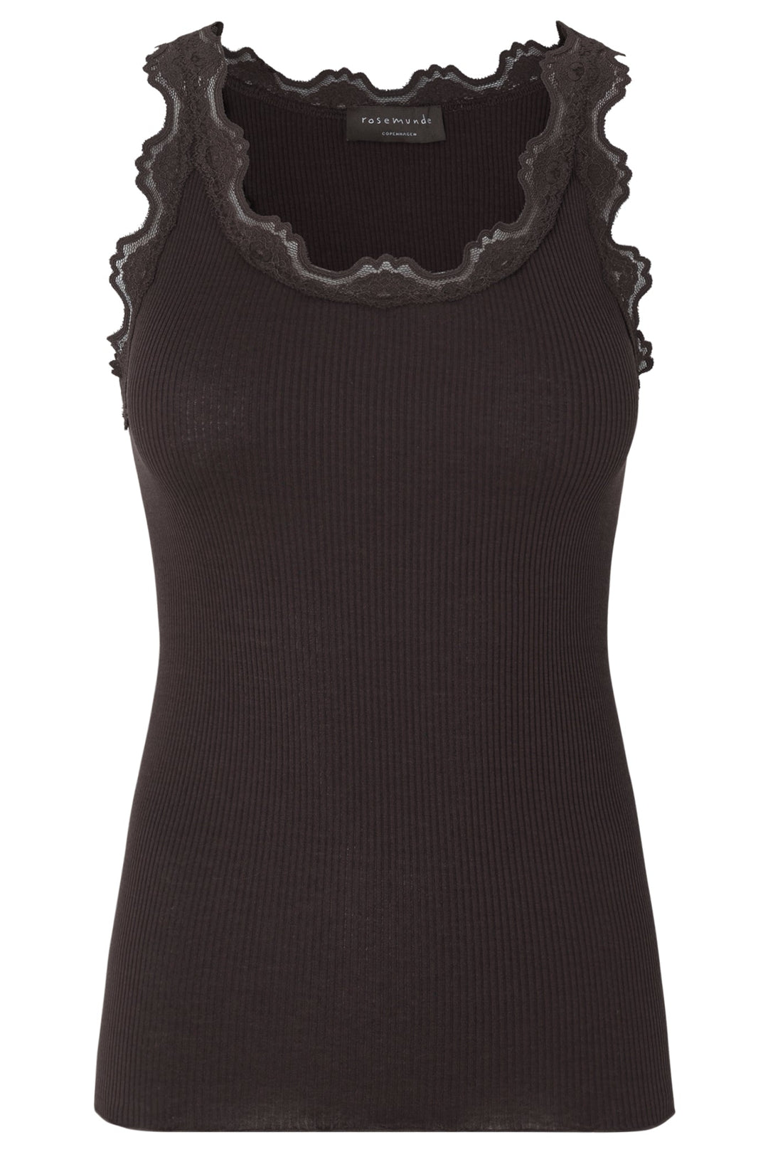 Rosemunde Babette silketop i mole – front