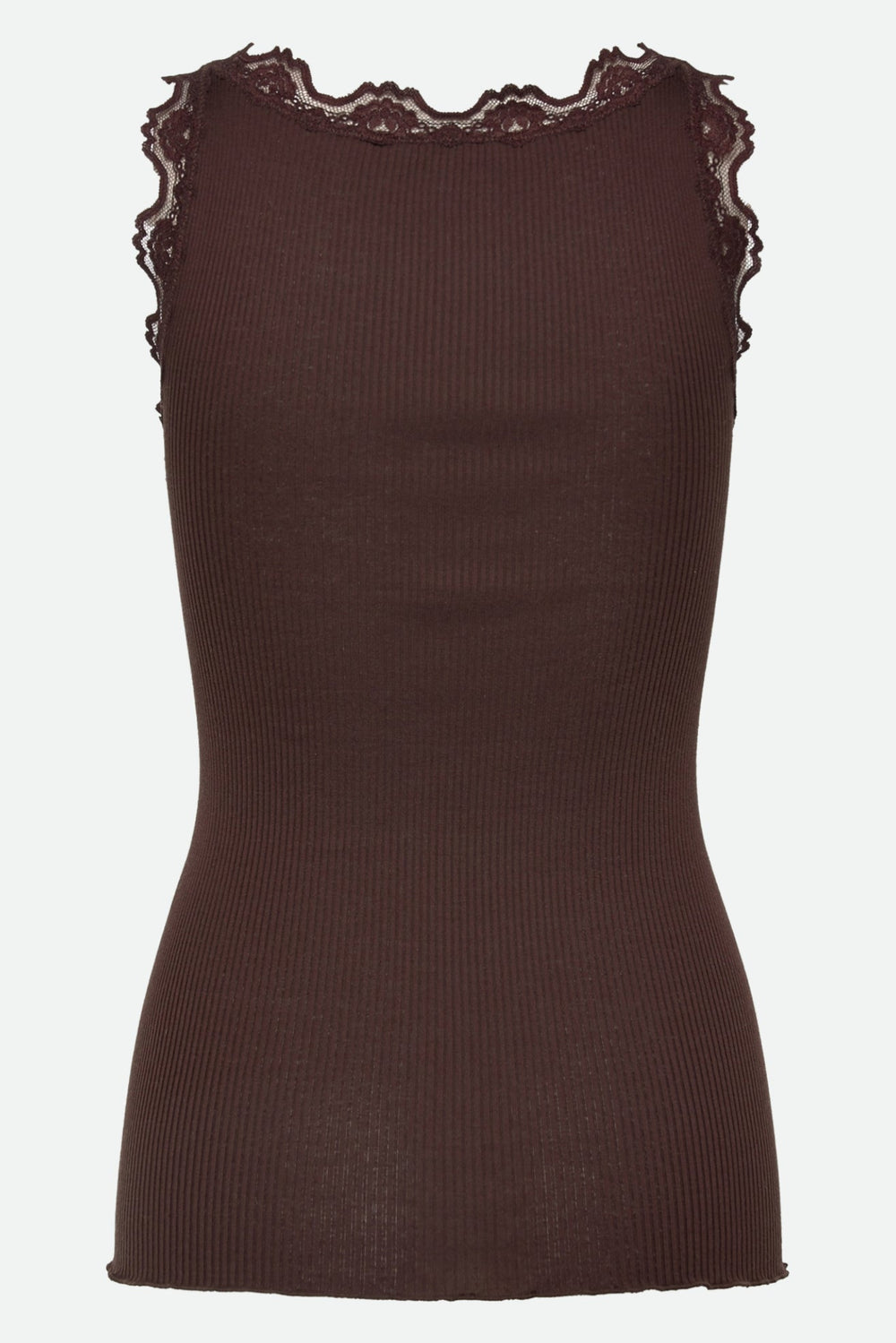 Rosemunde Babette silketop i mole – bagfra
