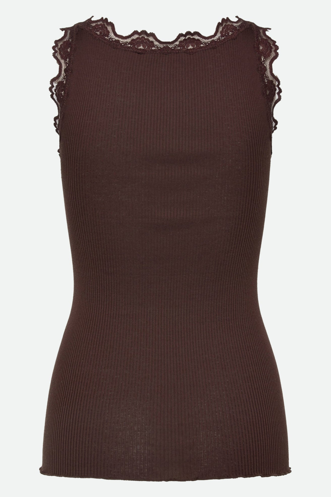 Rosemunde Babette silketop i mole – bagfra