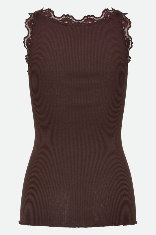 Rosemunde Babette silketop i mole – bagfra