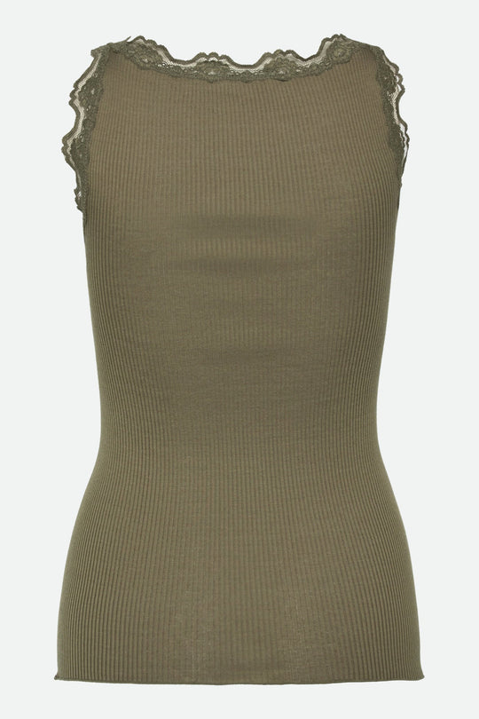 Rosemunde Babette silketop i kalamata – bagfra