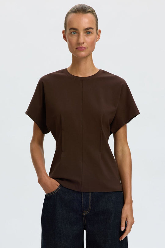 Selected Femme Wera T-shirt i delicioso – produktbillede forfra