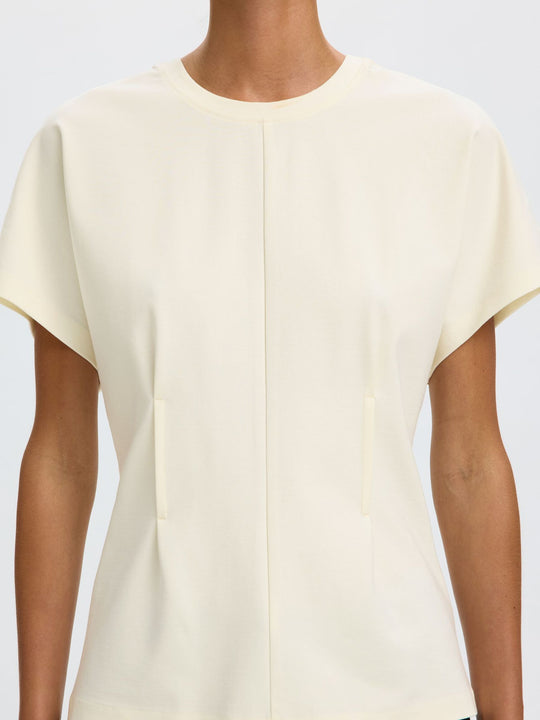 Selected Femme Wera T-shirt i egret