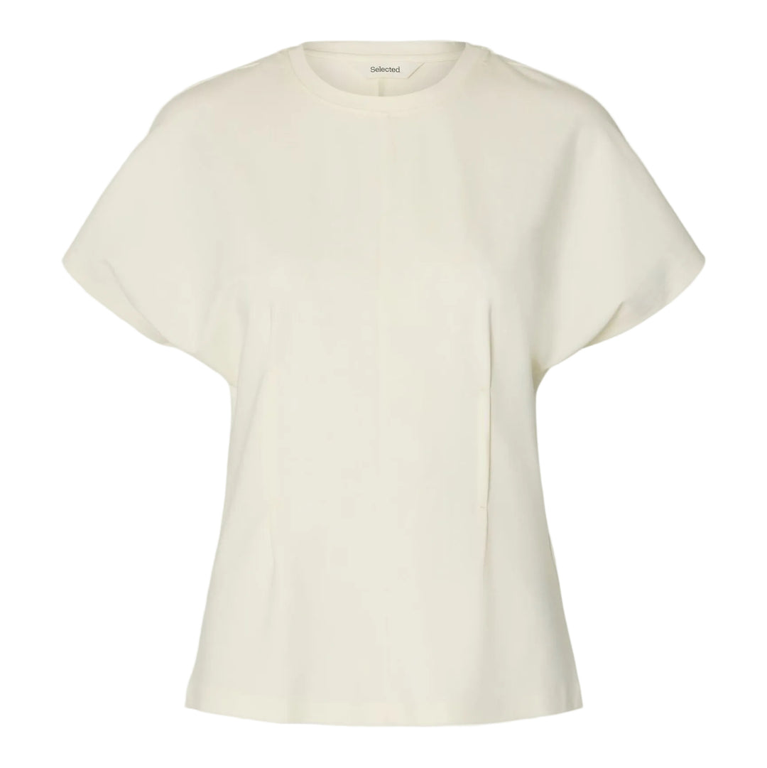 Selected Femme Wera T-shirt i egret