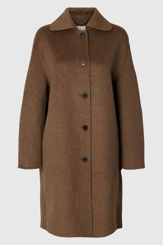 Selected Femme Geri frakke i chocolate chip – produktdetalje