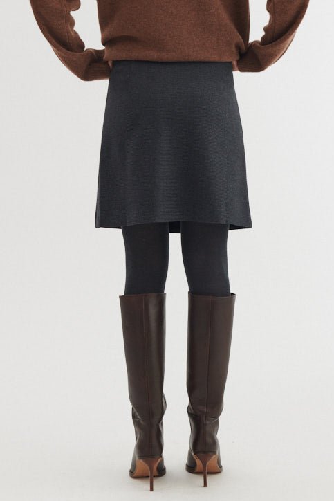 Basic Apparel Marjo Wrap Skirt blackened pearl/black – set bagfra