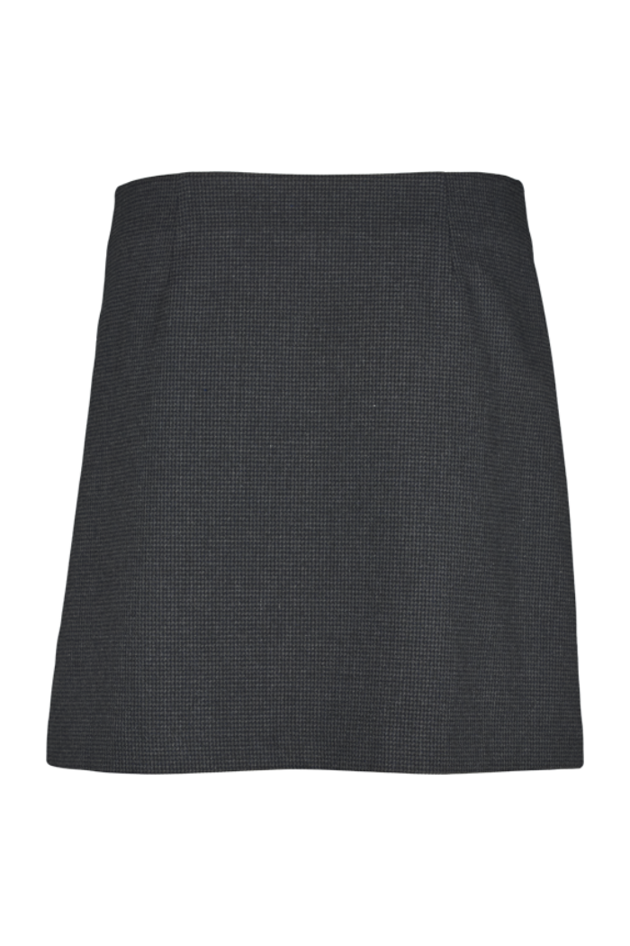 Basic Apparel Marjo Wrap Skirt blackened pearl/black – styling og silhuet