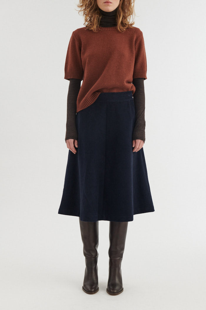 Basic Apparel Millu Skirt india ink – produktbillede forfra