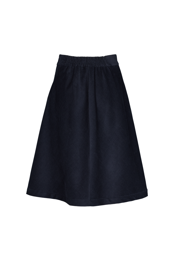 Basic Apparel Millu Skirt india ink – styling og silhuet
