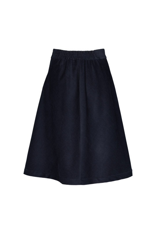 Basic Apparel Millu Skirt india ink – styling og silhuet